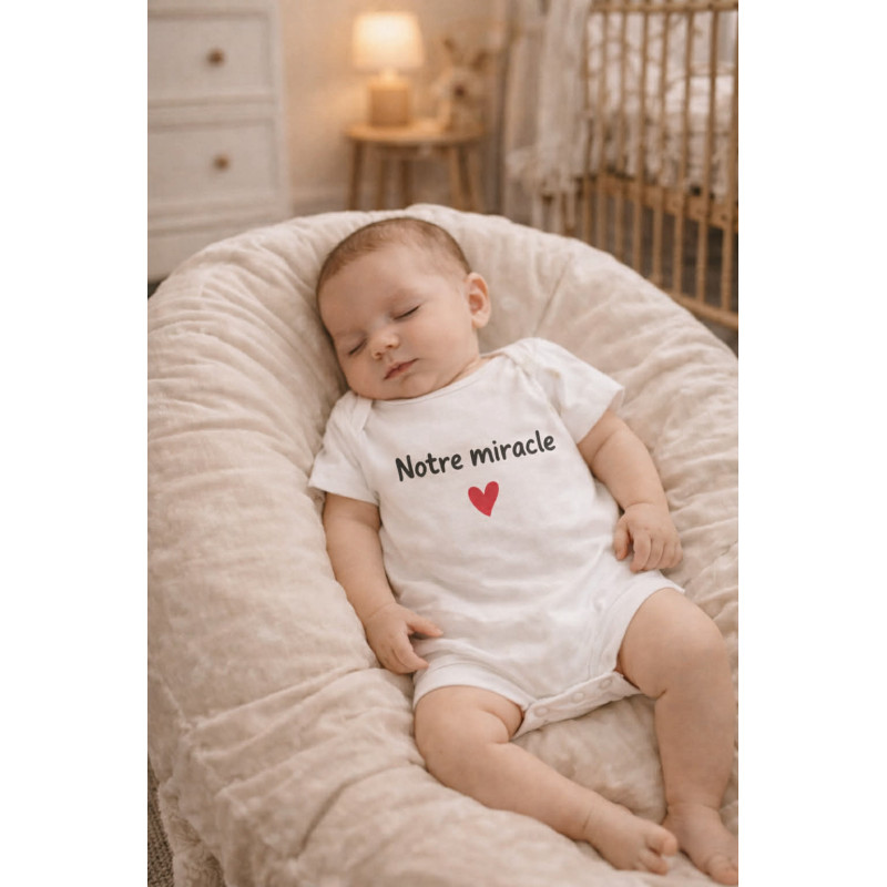 Body bébé " Notre miracle"