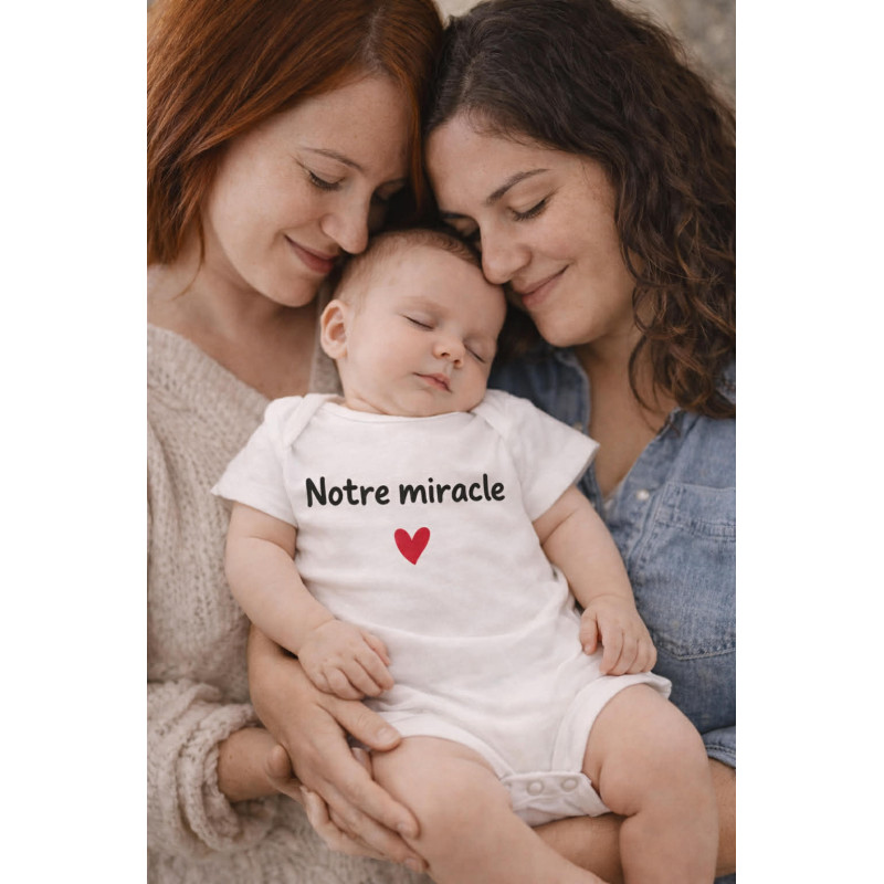 Body bébé " Notre miracle"