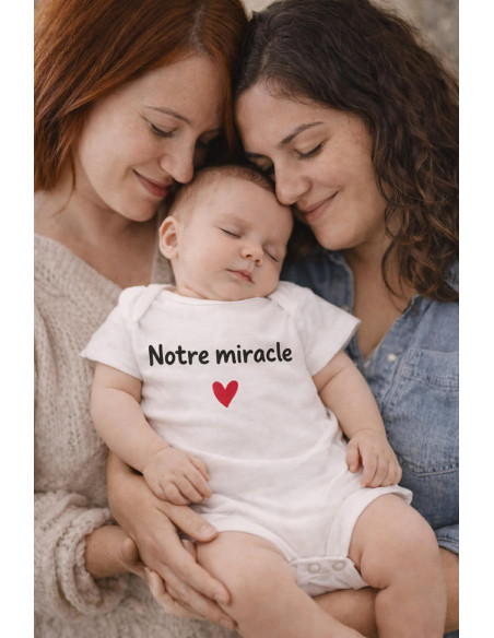 Body bébé " Notre miracle"