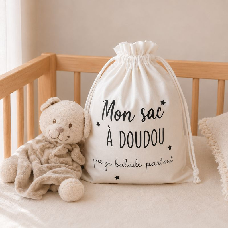 Sac à doudou personnalisé – Mon sac à...