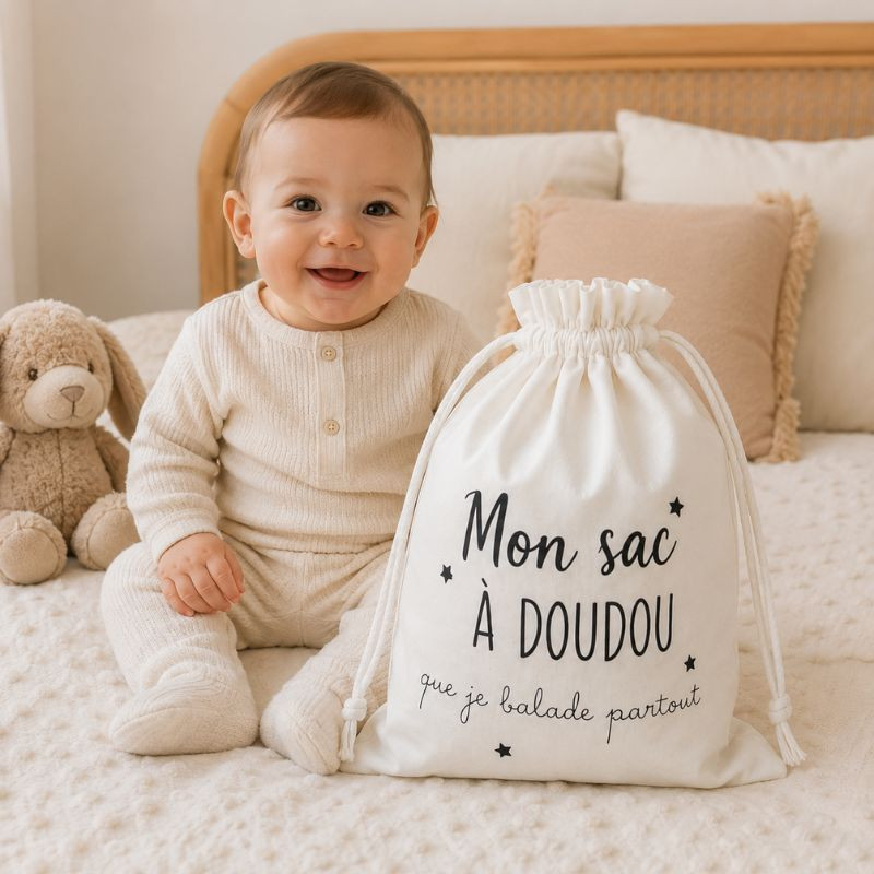 Sac à doudou personnalisé – Mon sac à...