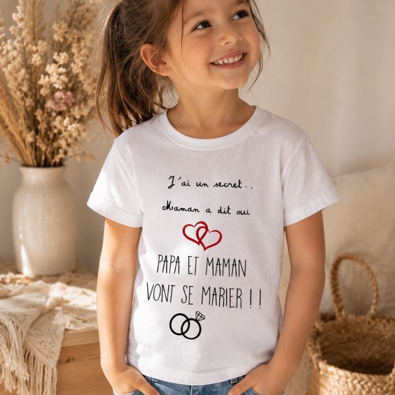 T-shirt enfant “Papa et maman vont se...