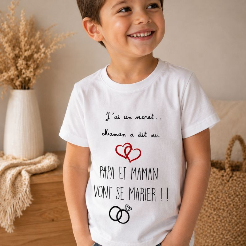 T-shirt enfant “Papa et maman vont se...