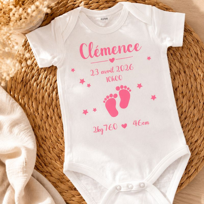Body naissance personnalisé bébé...