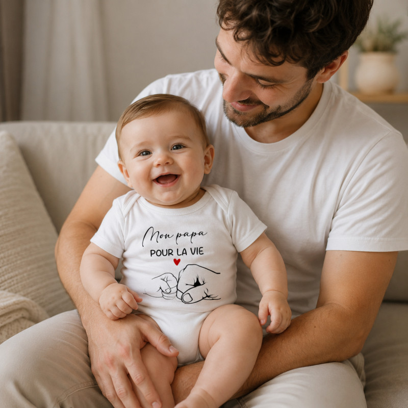 Body bébé personnalisé « Mon papa...