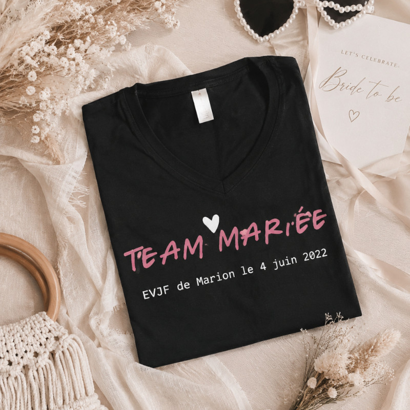 Tee-shirt EVJF personnalisé Team...