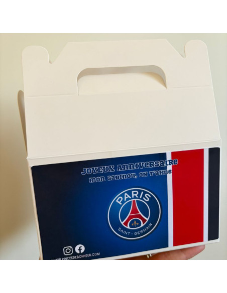 Box PSG personnalisée – Coffret gourmand Paris Saint-Germain