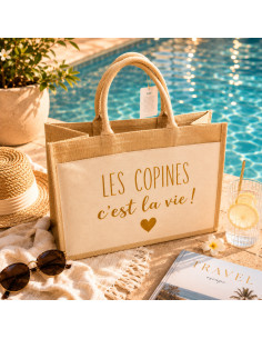 Sac cabas jute “Les copines... 2