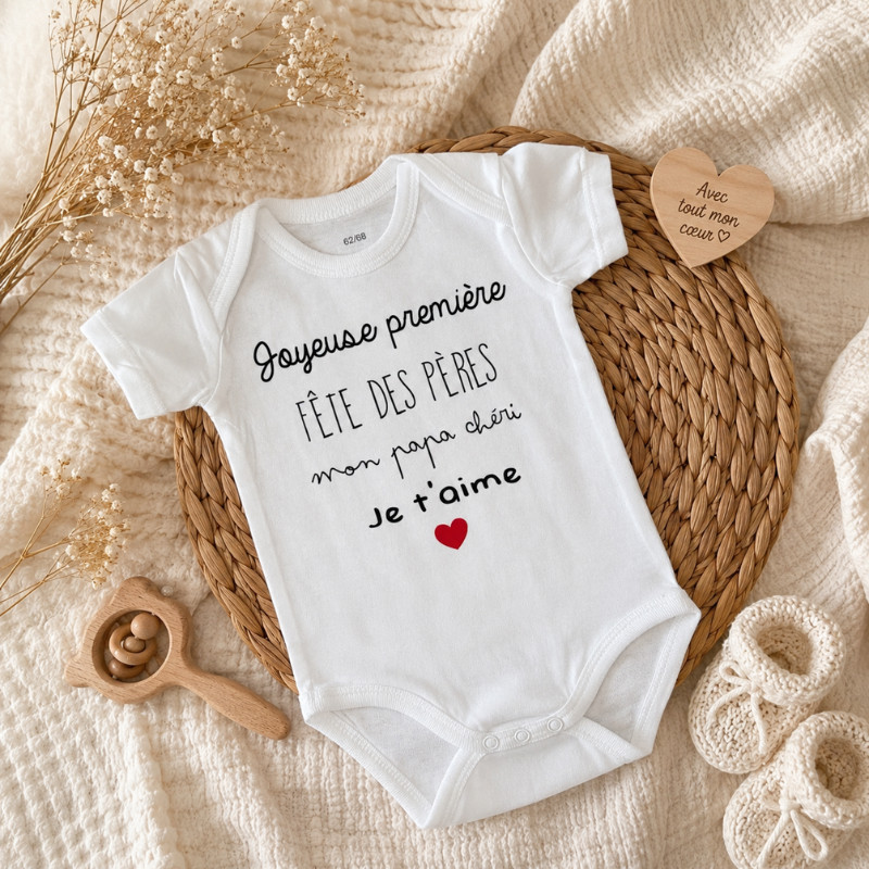 Body bébé « Joyeuse première Fête des...