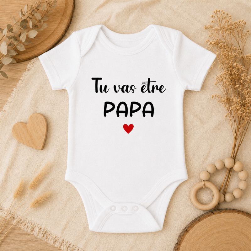 Body bébé "Tu vas être Papa ❤️"