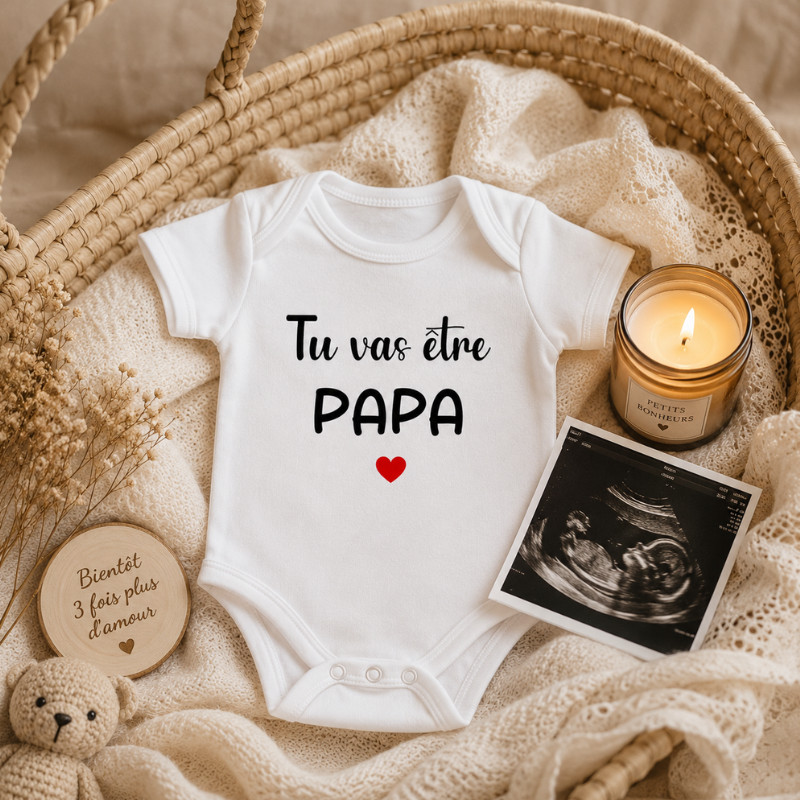 Body bébé "Tu vas être Papa ❤️"