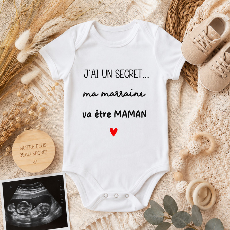 Titre Body bébé personnalisé "J'ai un...