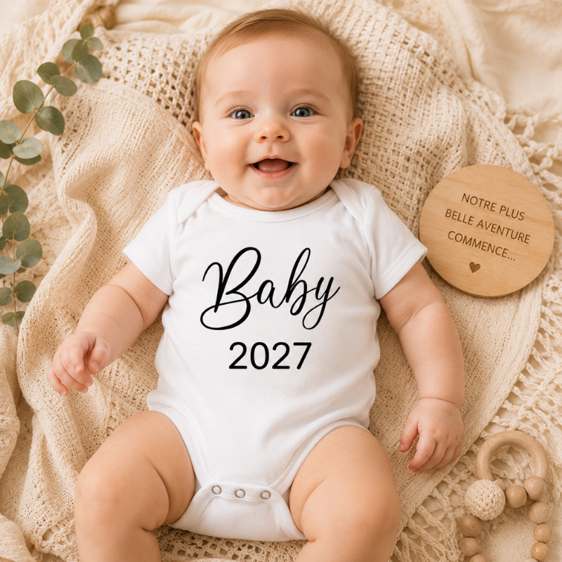 Body bébé "Baby" personnalisé avec...