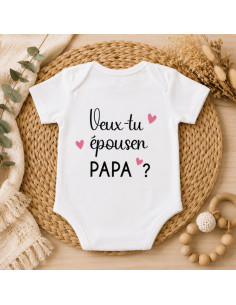 Body bébé "Veux-tu épouser... 2