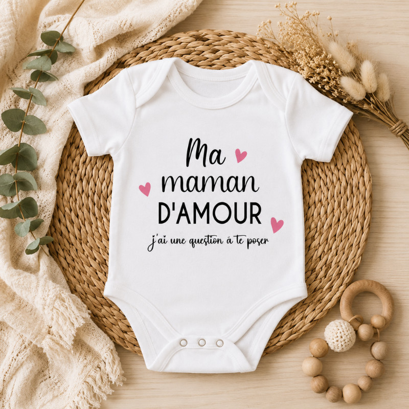 Body bébé "Veux-tu épouser Papa ?" –...