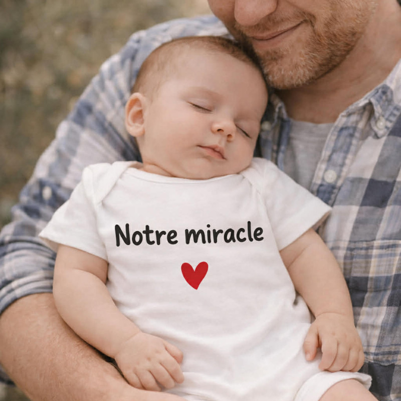 Body bébé " Notre miracle"