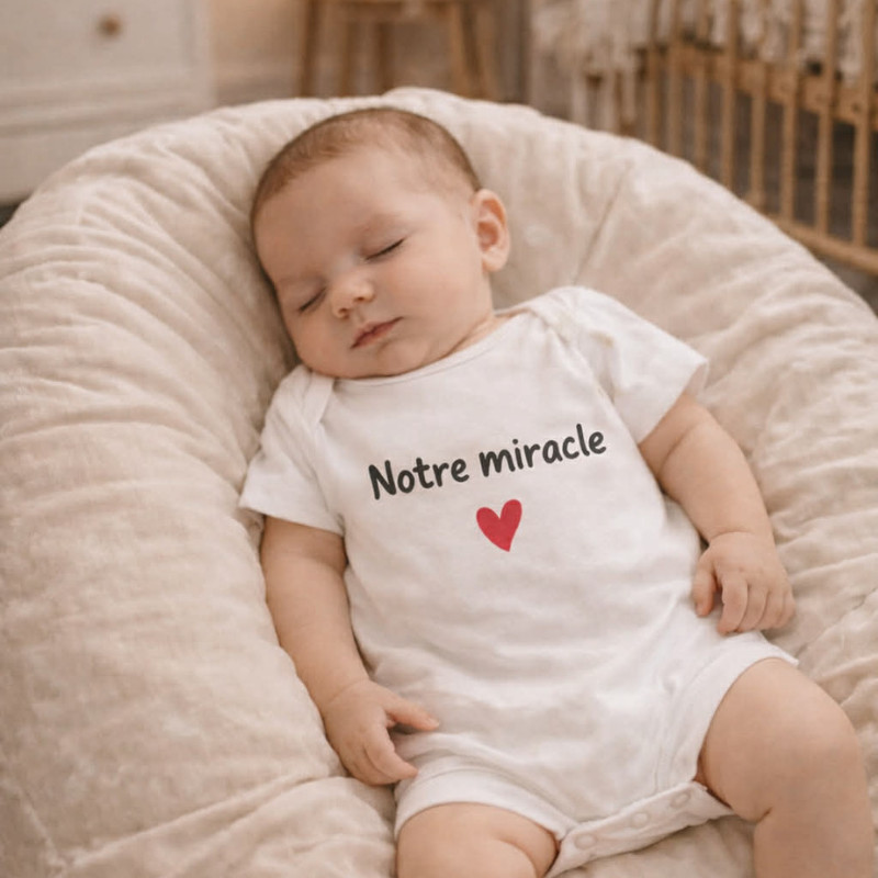 Body bébé " Notre miracle"