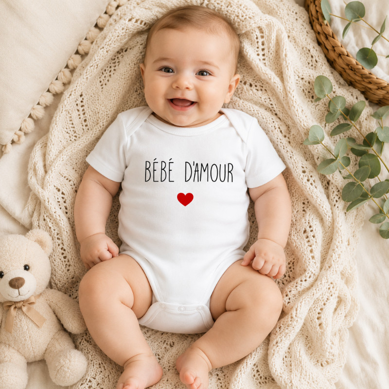 Body bébé « Bébé d'Amour »