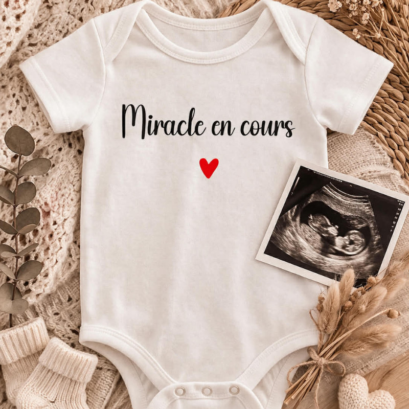 Body bébé “Miracle en cours”