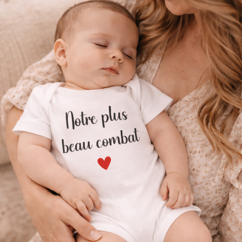 Body bébé “Notre plus beau combat”