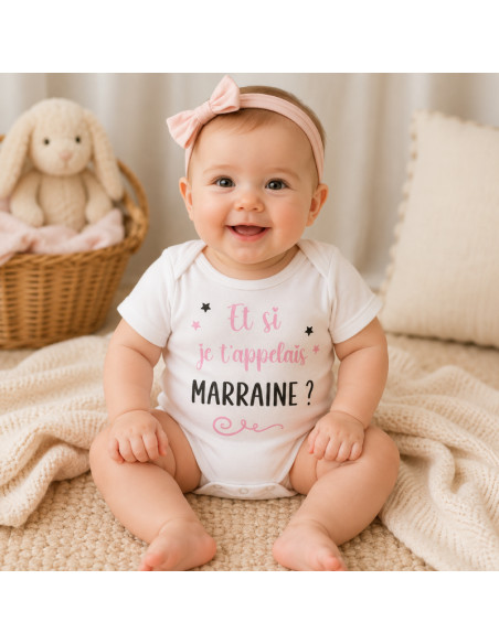 Body bébé « Et si je t'appelais Parrain ou Marraine ? »
