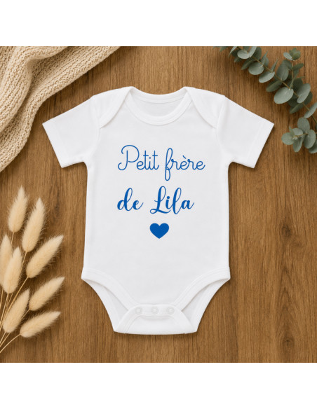 Body bébé personnalisé " Petit frère "