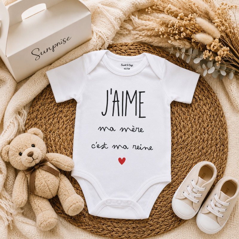 Body bébé personnalisé "J'aime..." –...