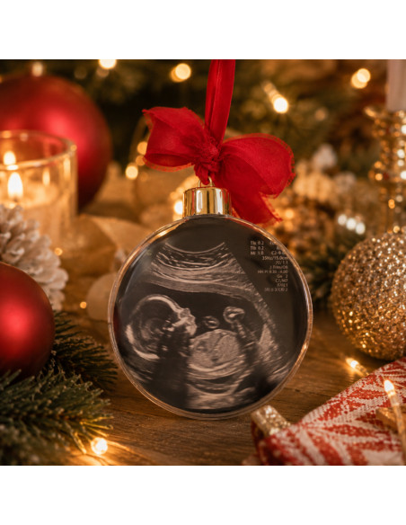 Boule de Noël personnalisée avec votre photo