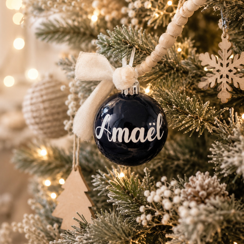 Boule de Noël personnalisée
