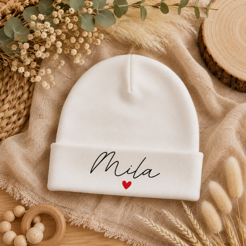 Bonnet bébé personnalisé avec prénom...