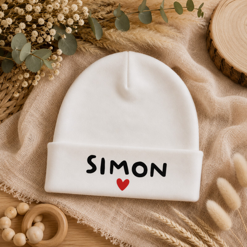 Bonnet bébé personnalisé avec prénom...