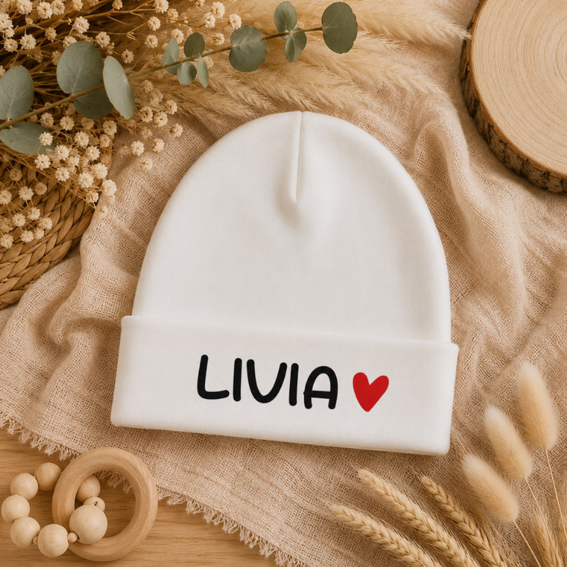 Bonnet bébé personnalisé avec prénom...