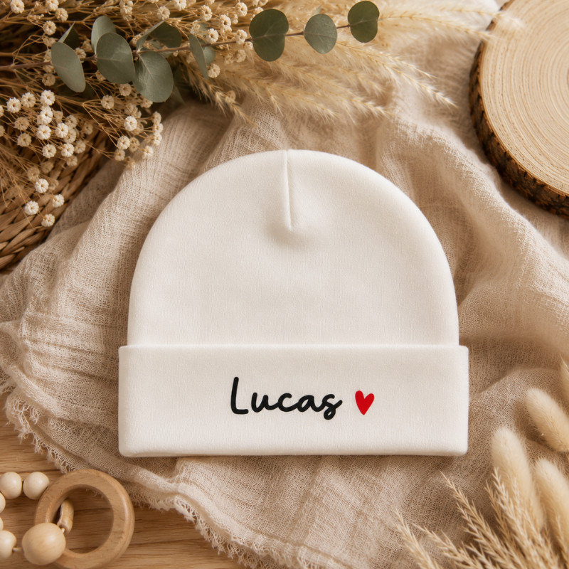 Bonnet bébé personnalisé avec prénom...