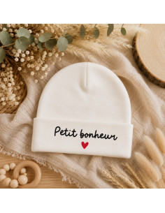 Bonnet bébé Petit bonheur –...