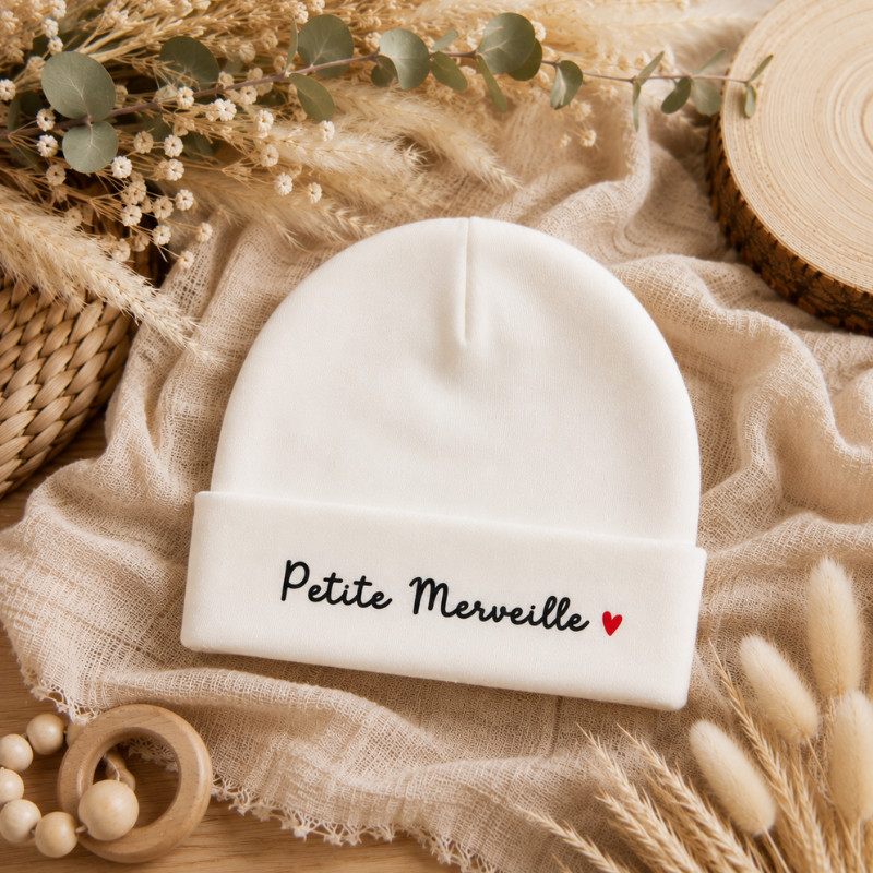 Bonnet bébé Petite merveille – Bonnet...