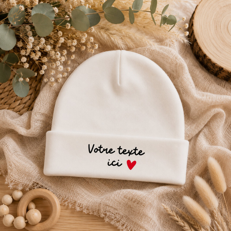 Bonnet bébé personnalisé avec votre...