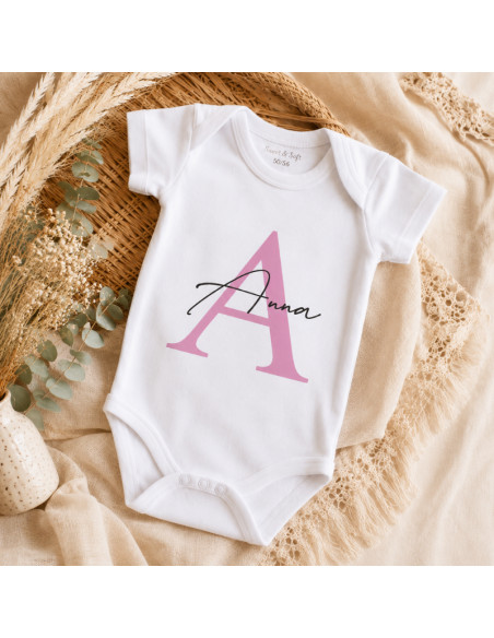 Body bébé personnalisé avec prénom – Body naissance personnalisé – Cadeau bébé