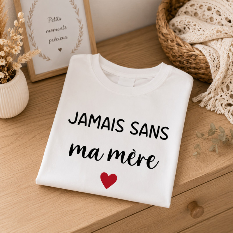 T-shirt adulte « Jamais sans ma fille »
