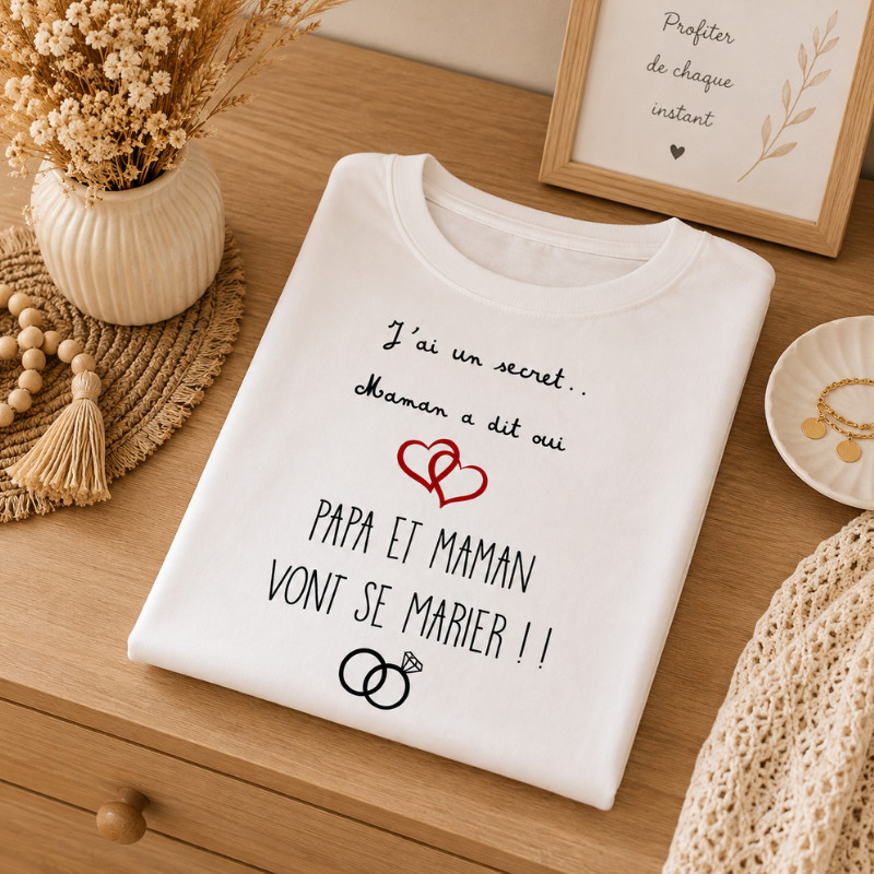 T-shirt enfant “Papa et maman vont se...