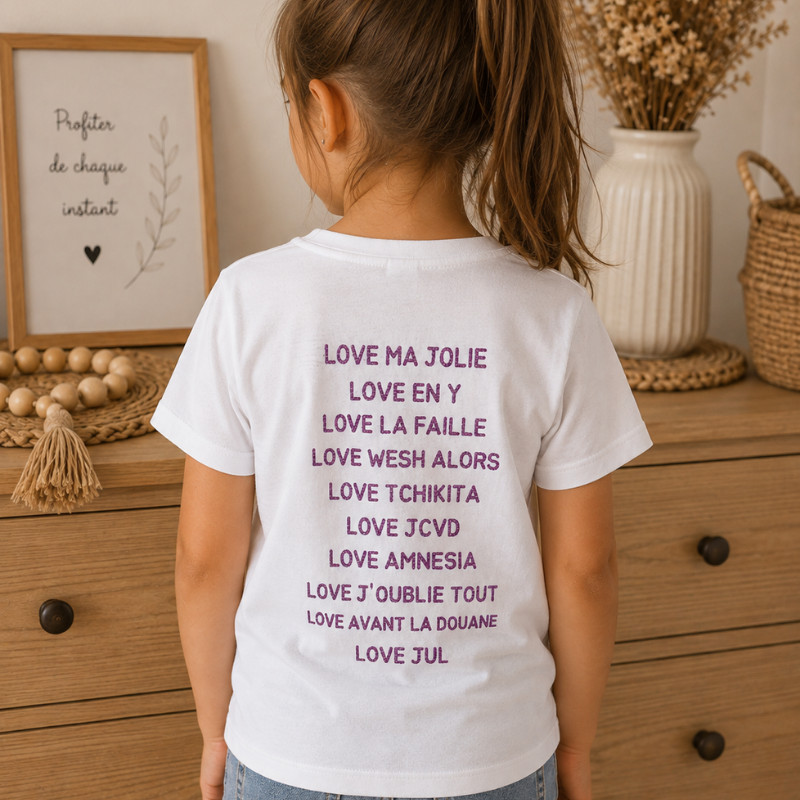 Tee shirt enfant Jul concert