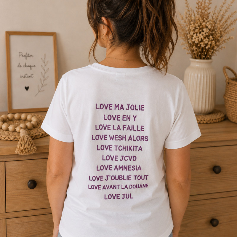Tee shirt Jul concert Adulte