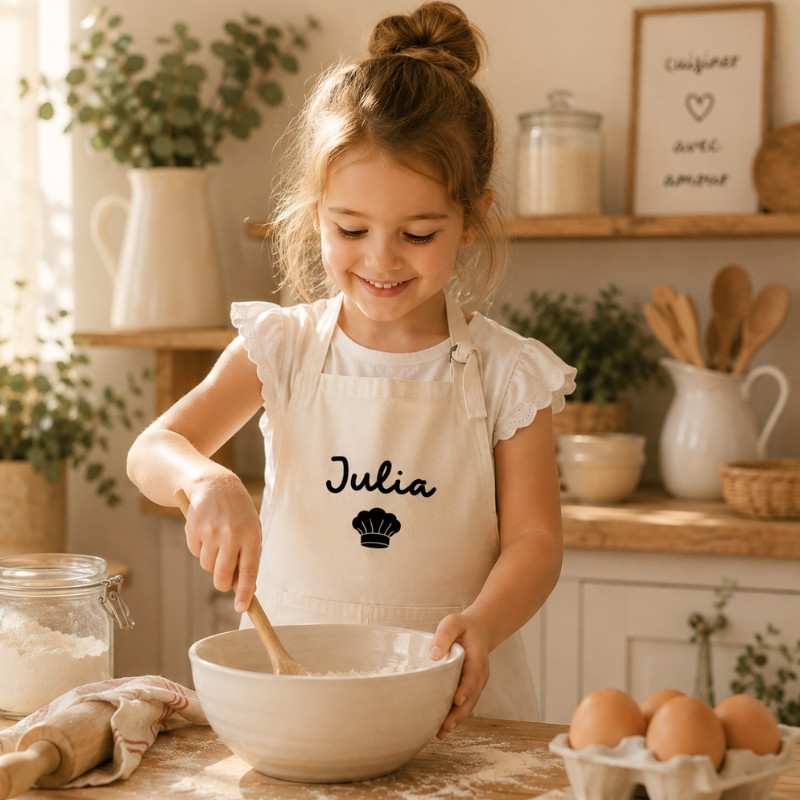 Tablier enfant personnalisé avec prénom
