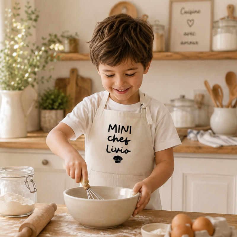 Tablier enfant personnalisé – Mini Chef