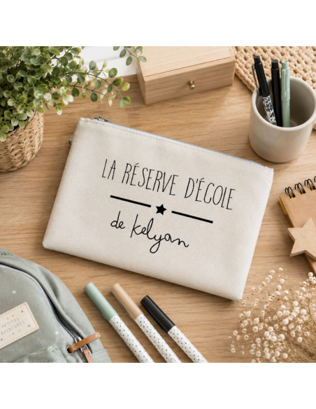 Trousse La Réserve d’École personnalisée – Prénom enfant