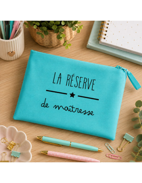 Pochette personnalisée « La réserve de maîtresse » – Cadeau maîtresse