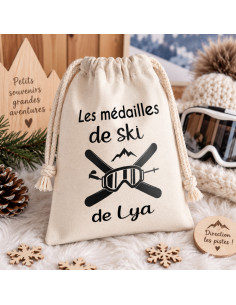 Pochon à médailles de ski...