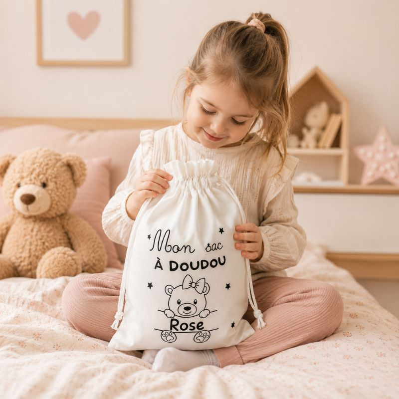 Sac à doudou personnalisé – Mon sac à...