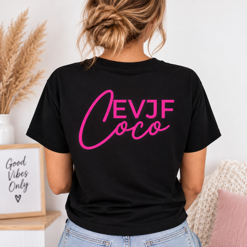T-shirt EVJF personnalisé – Prénom de...