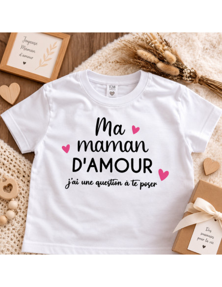 T-shirt Enfant « Veux-tu épouser Papa ? » – Demande en mariage