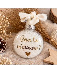 Boule de Noël « Veux-tu...